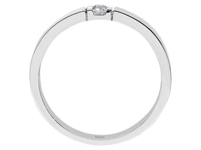 Bague solitaire diamant 0,08 carat