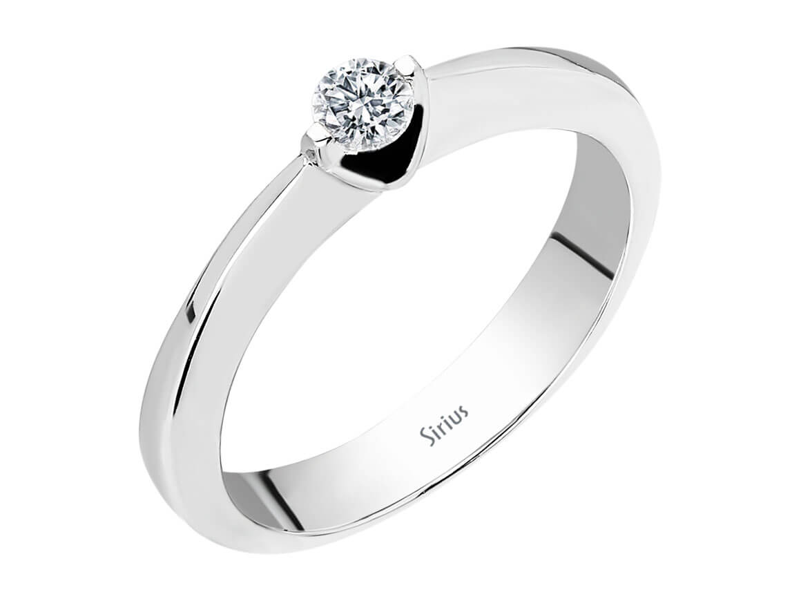 0.13 Carat Diamond Solitaire Ring