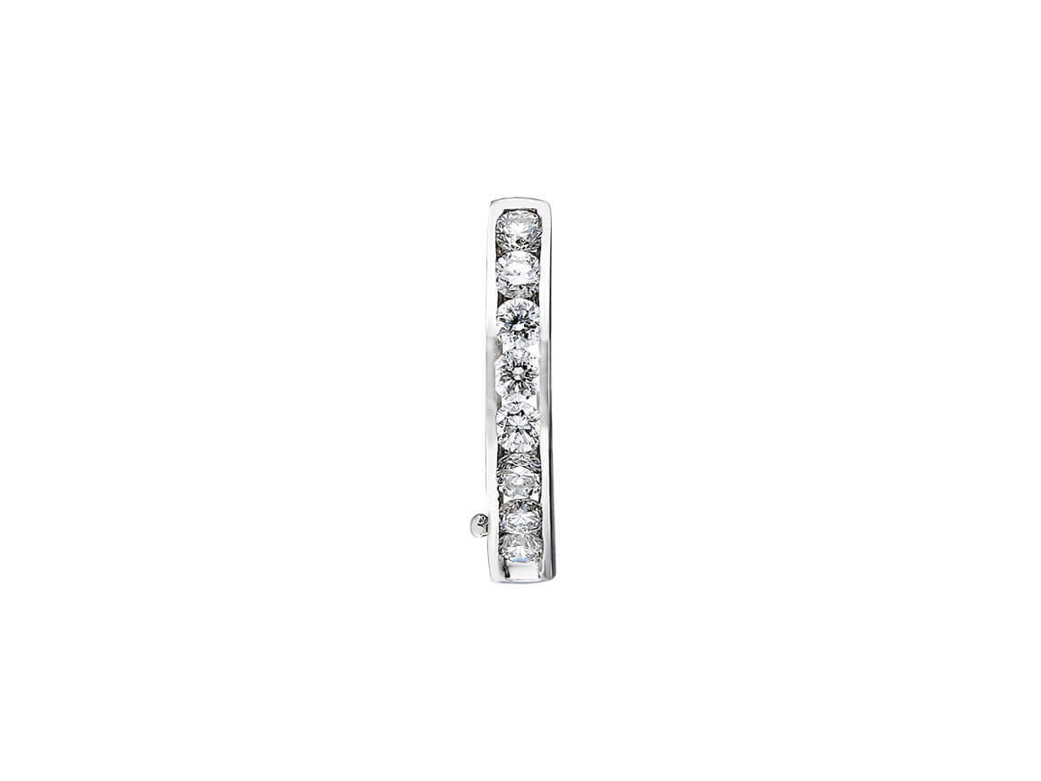 Diamond Men's Hoop Earrings