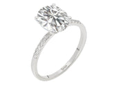 Diamond and White Topaz Ring