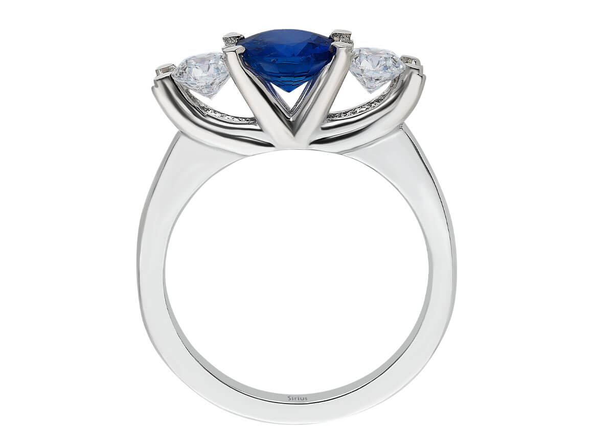 Bague Nova Tria diamant et saphir