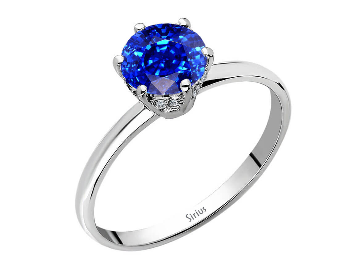 Diamond and Sapphire Sonora Ring