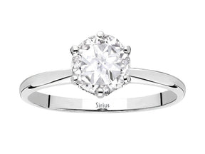 Bague Nora diamant et topaze blanche
