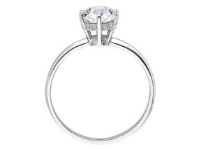 Bague Nora diamant et topaze blanche