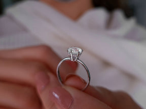 Bague Nora diamant et topaze blanche