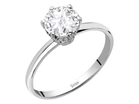 Bague Nora diamant et topaze blanche