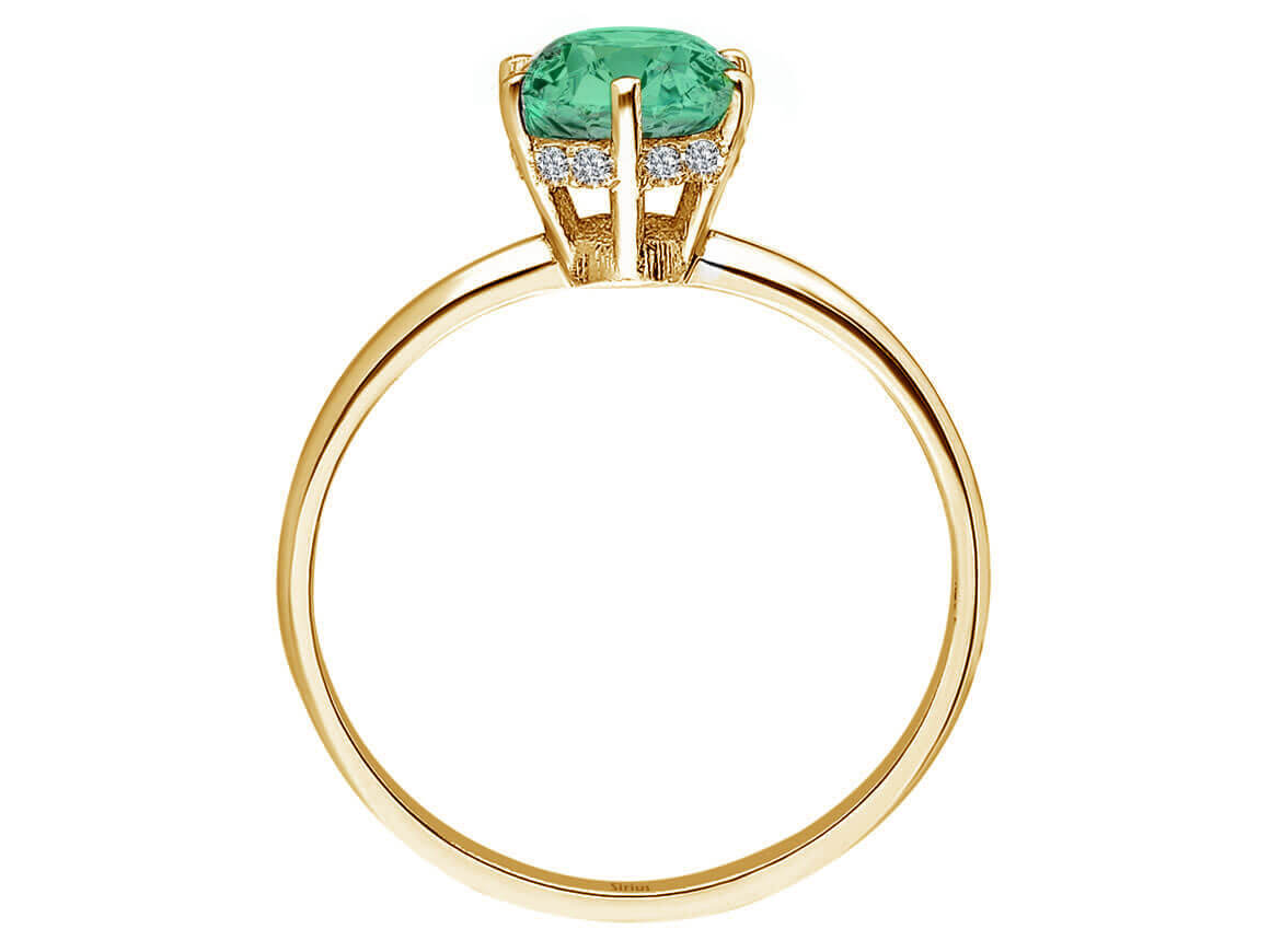Bague Plano Diamant et Émeraude