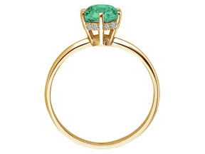 Bague Plano Diamant et Émeraude
