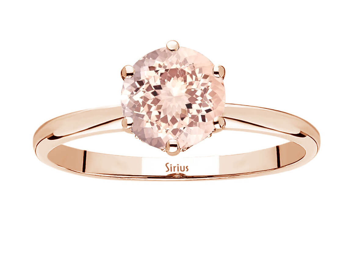 Diamond and Morganite Malaga Ring