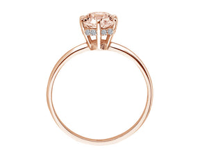 Bague Malaga Diamant et Morganite