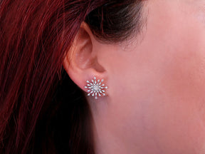 Diamond Snowflake Earrings