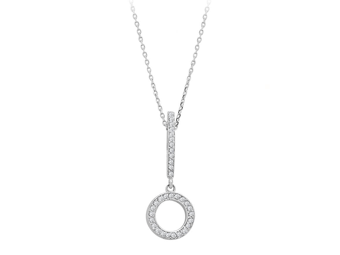 Diamond Round Necklace