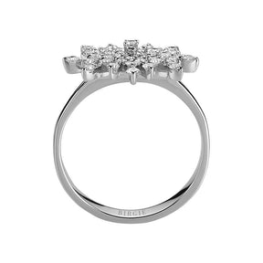 Bague flocon de neige diamant