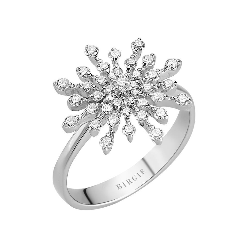 Bague flocon de neige diamant