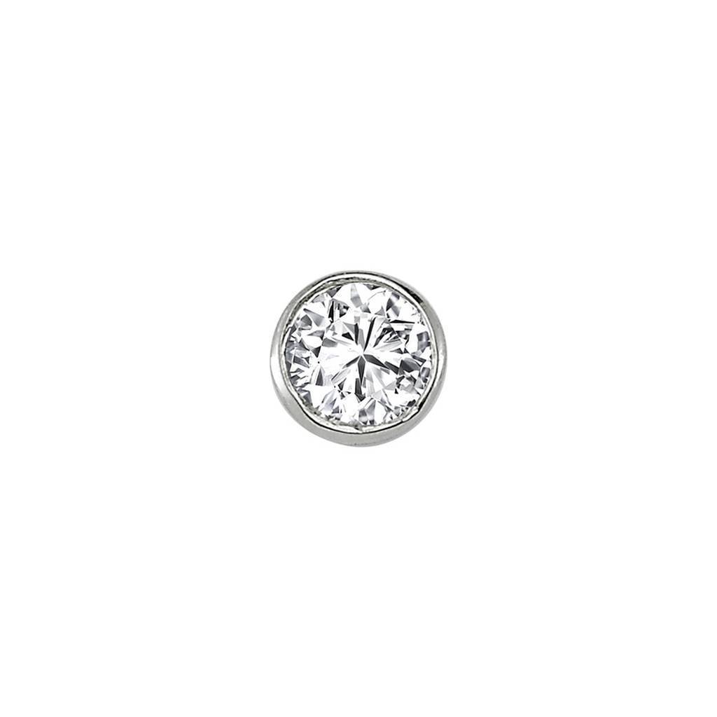 0.13 Carat Solitaire Diamond Men's Earring