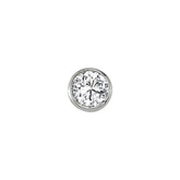 0.13 Carat Solitaire Diamond Men's Earring
