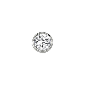 0.13 Carat Solitaire Diamond Men's Earring