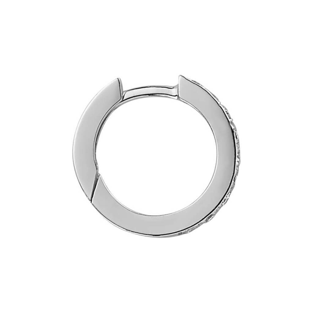 Diamond Men's Hoop Earrings