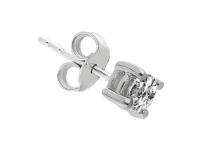 Boucles d'oreilles à tige avec diamant solitaire de 0,17 carat pour hommes