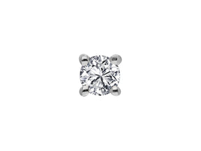 Boucles d'oreilles à tige avec diamant solitaire de 0,17 carat pour hommes