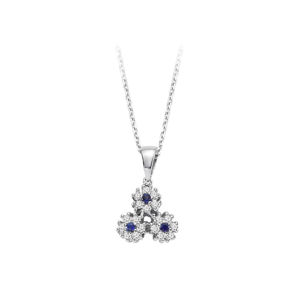 Diamond and Sapphire Necklace