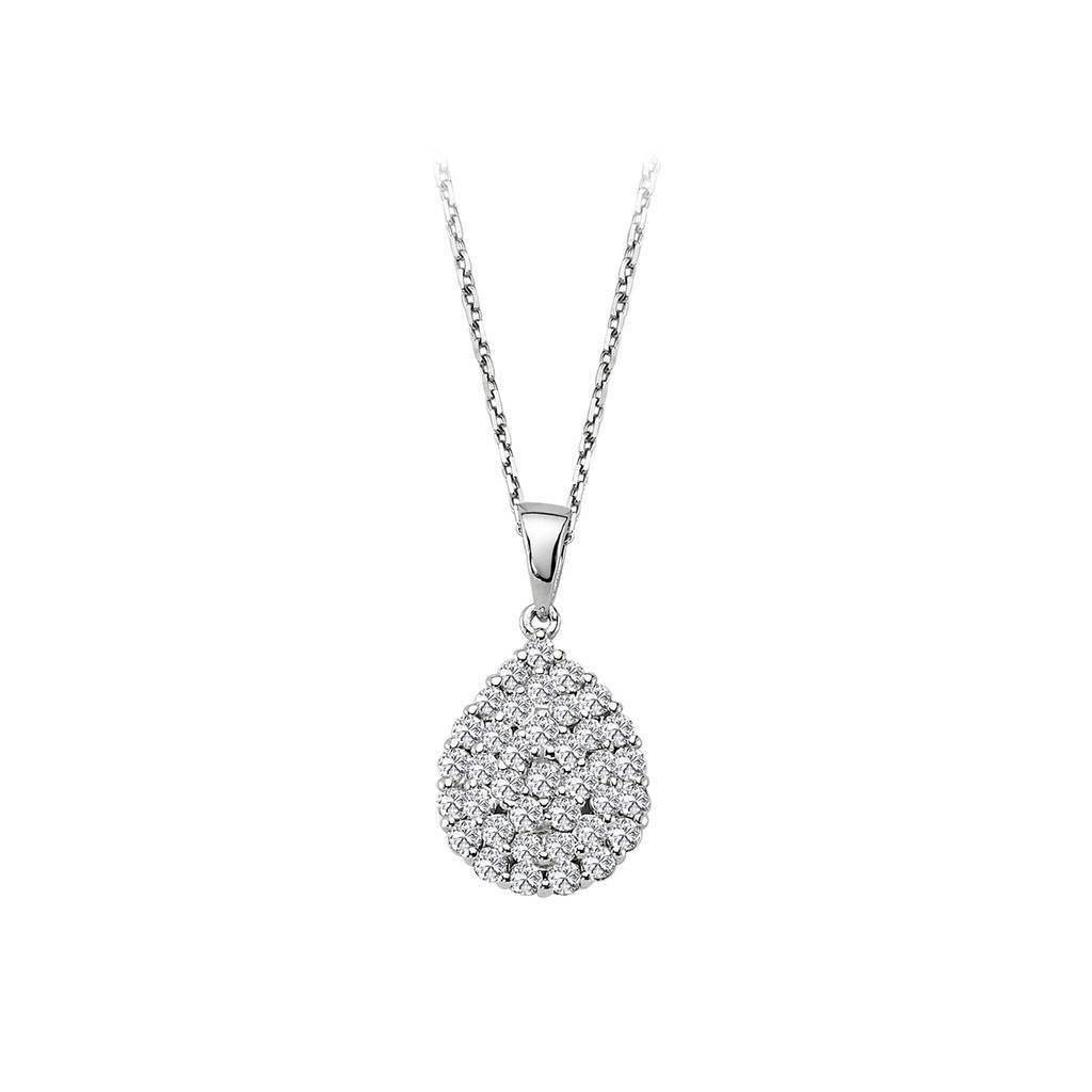 Collier en forme de goutte de diamant