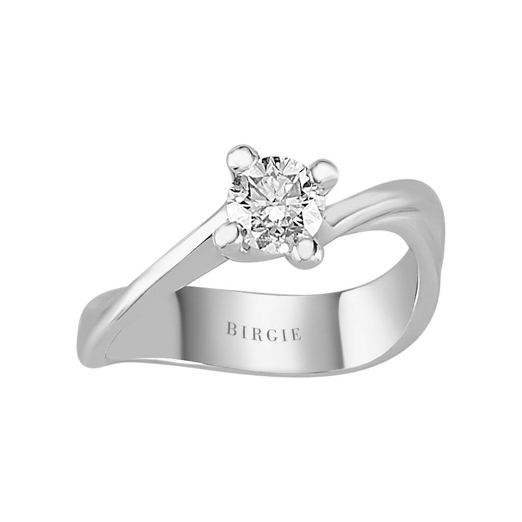 Bague solitaire diamant 0,52 carat
