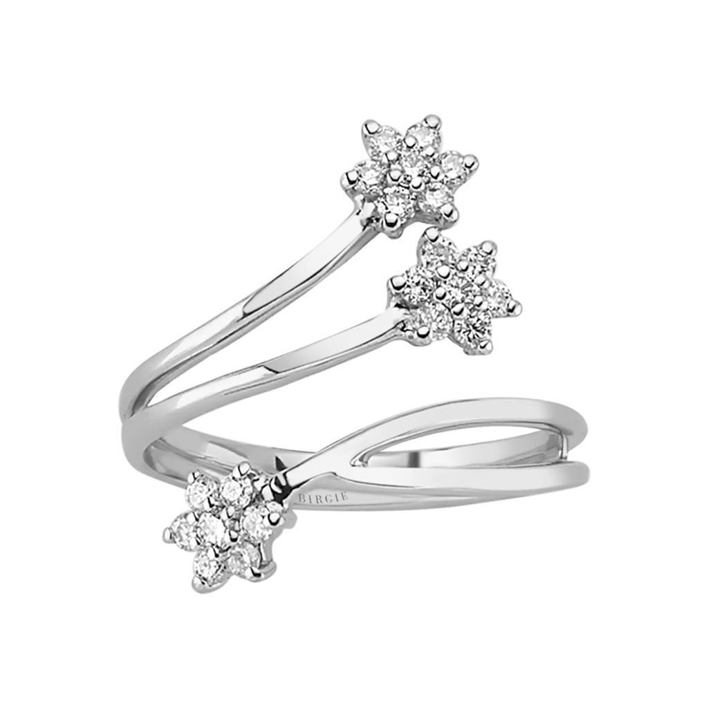 Diamant Tria Blume Ring