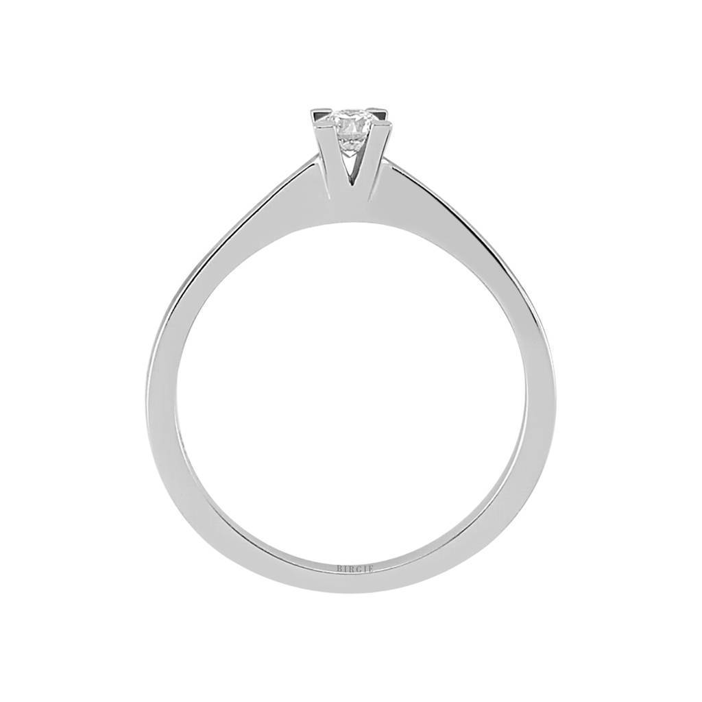 Bague solitaire diamant 0,12 carat