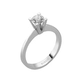 Bague solitaire diamant 0,54 carat