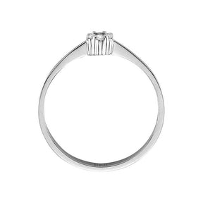 Bague solitaire effet diamant 0,25 carat