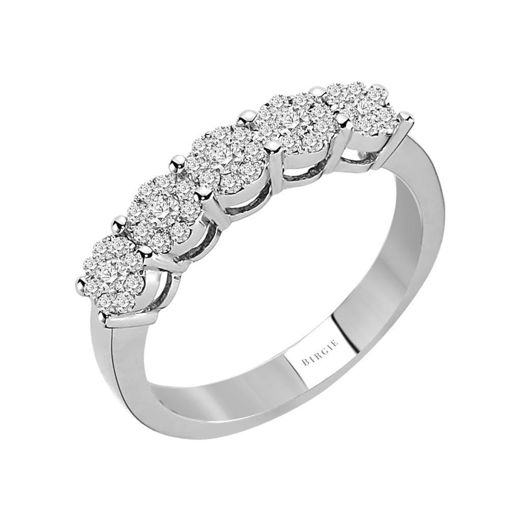1.50 total carat effect diamond 5 stone alliance