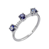 Diamond and Tria Sapphire Ring