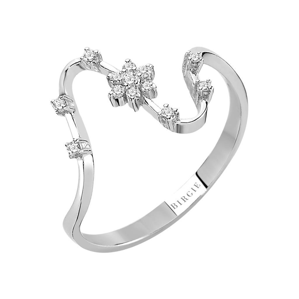 Bague flocon de neige en diamant