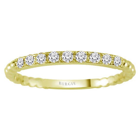 Alliance diamant 9 pierres en or jaune