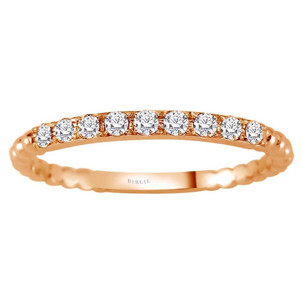 Alliance diamant 9 pierres