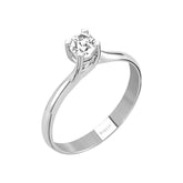Bague solitaire diamant 0,30 carat