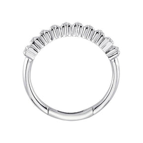 Alliance Coeur Demi-Rond Diamant