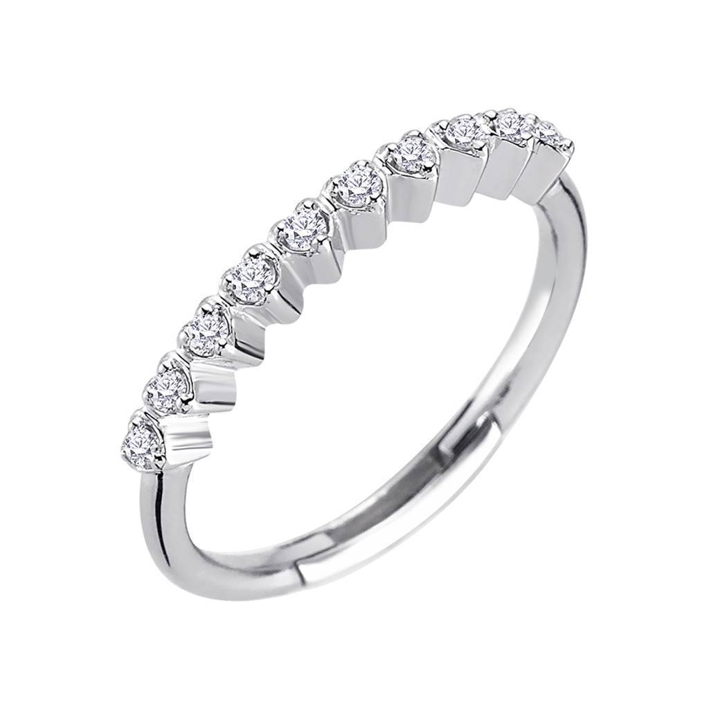Alliance Coeur Demi-Rond Diamant