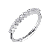 Alliance Coeur Demi-Rond Diamant