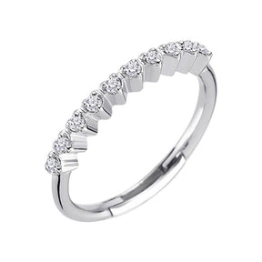Alliance Coeur Demi-Rond Diamant