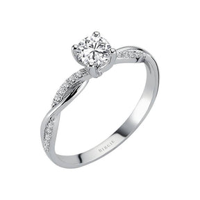 0.48 total carat diamond halo solitaire ring
