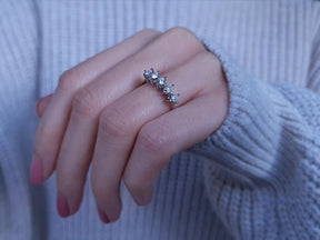 0.45 carat diamond 5 stone alliance