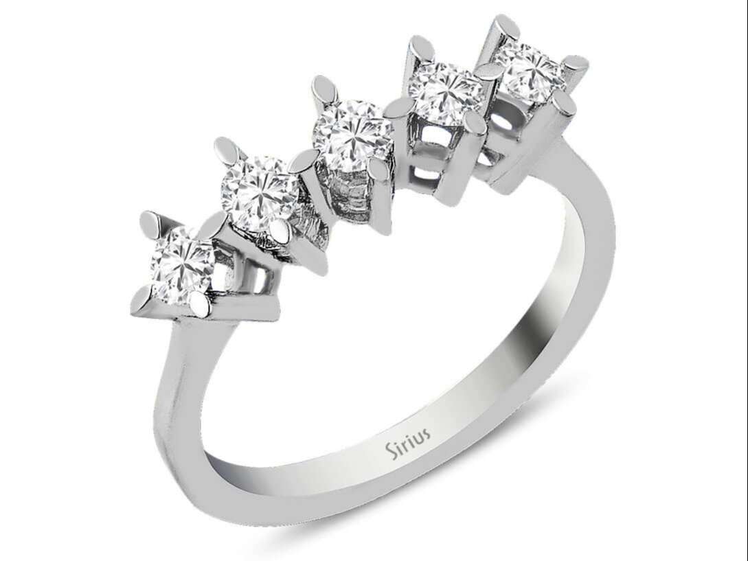0.45 carat diamond 5 stone alliance