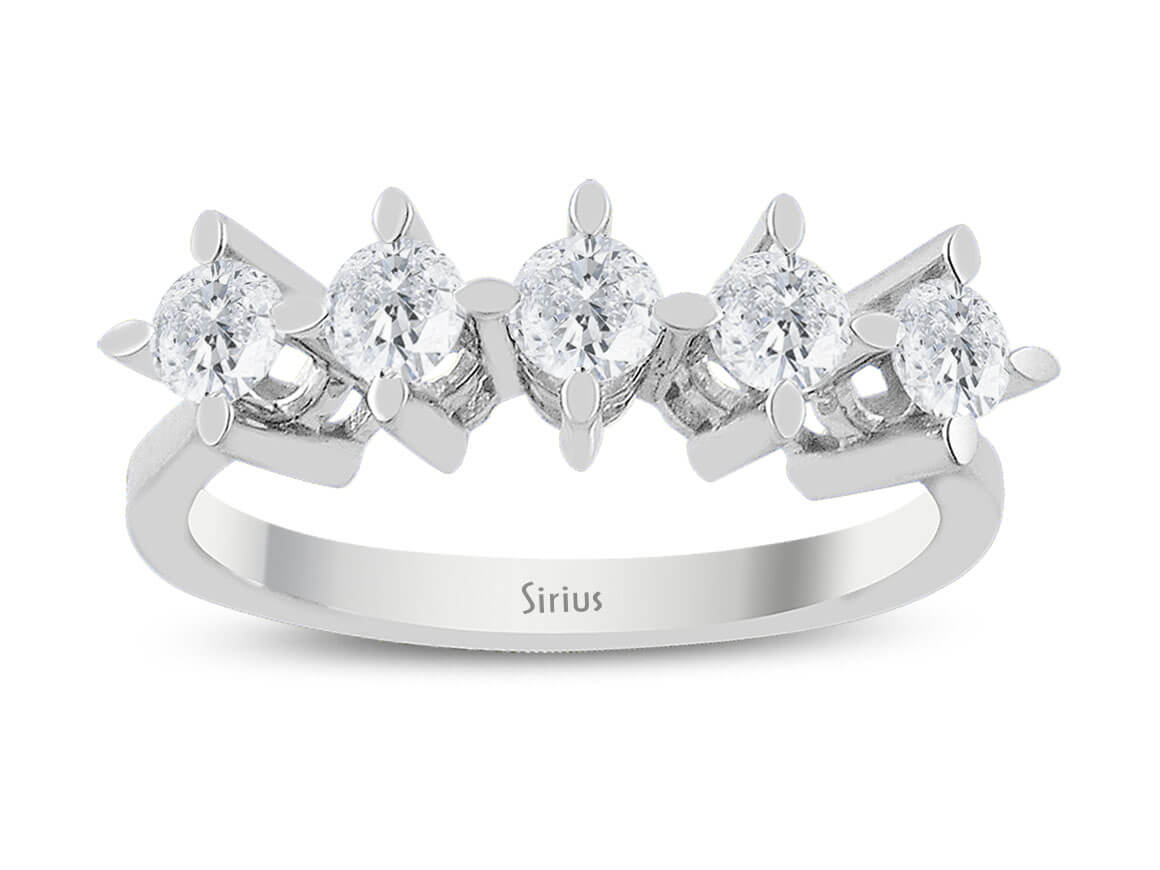 0.70 carat diamond 5 stone alliance