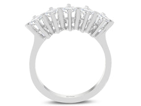 Alliance 5 pierres diamant 0,70 carat