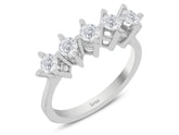 Alliance 5 pierres diamant 0,70 carat