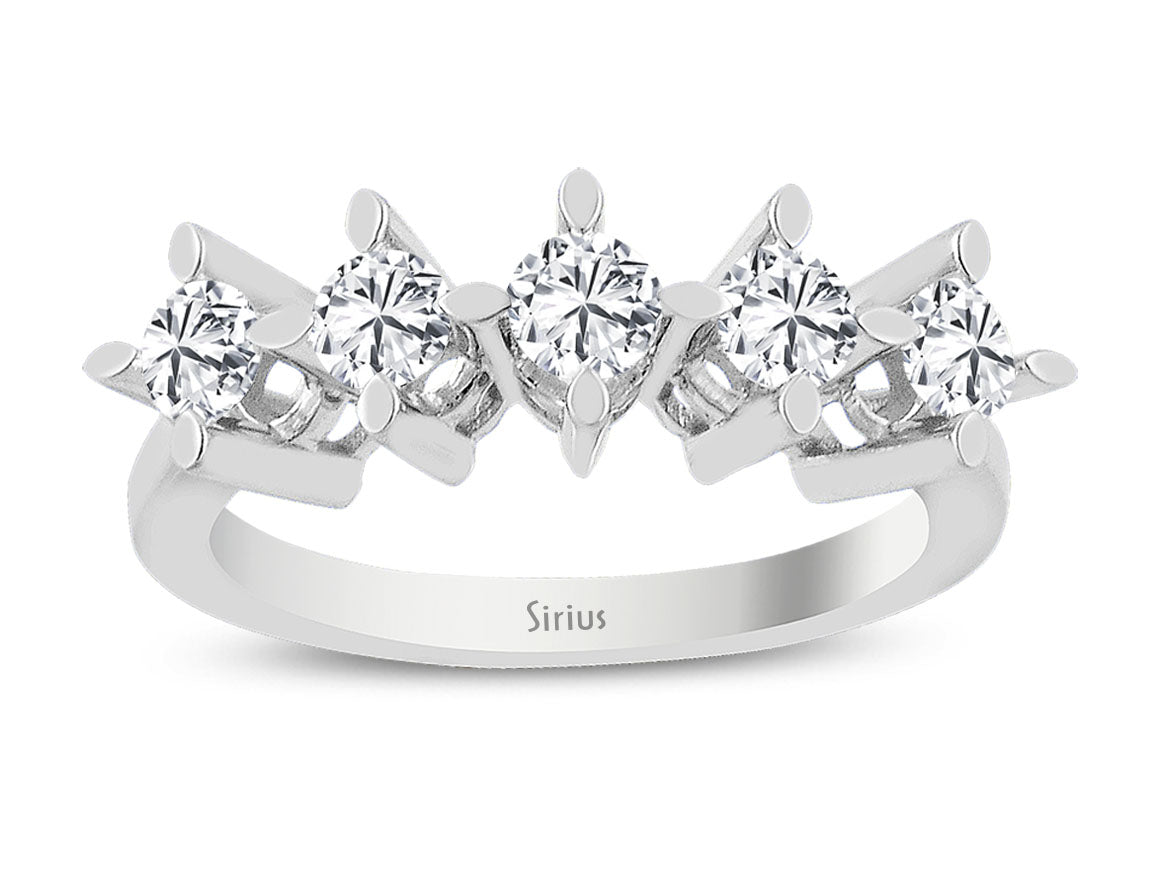 0.80 carat diamond 5 stone alliance