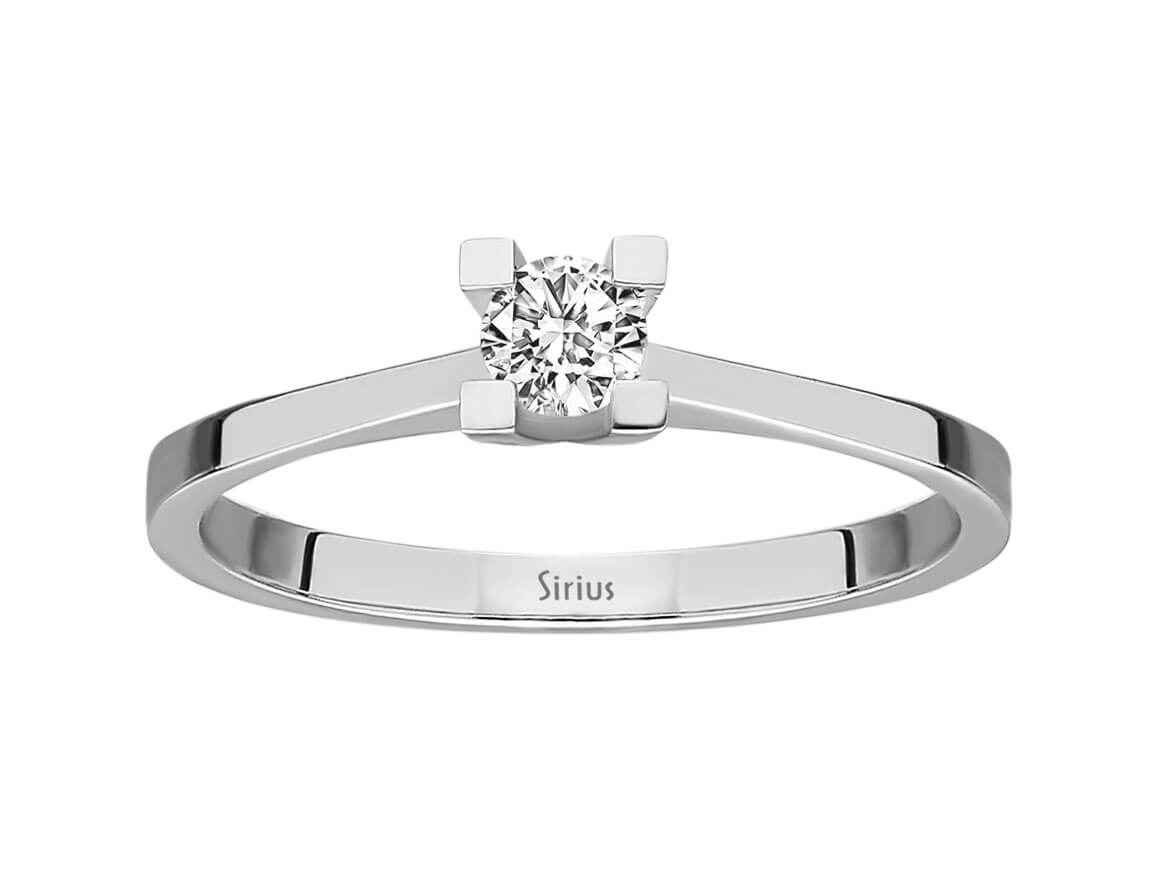 0.19 carat diamond solitaire ring