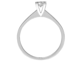 0.19 carat diamond solitaire ring